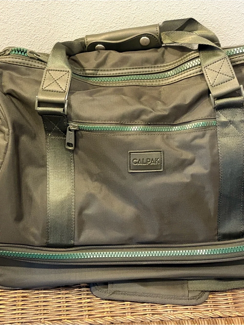 CALPAK Weekender Duffel Travel Bag w/ Shoe Compartment Olive Green Carry-On